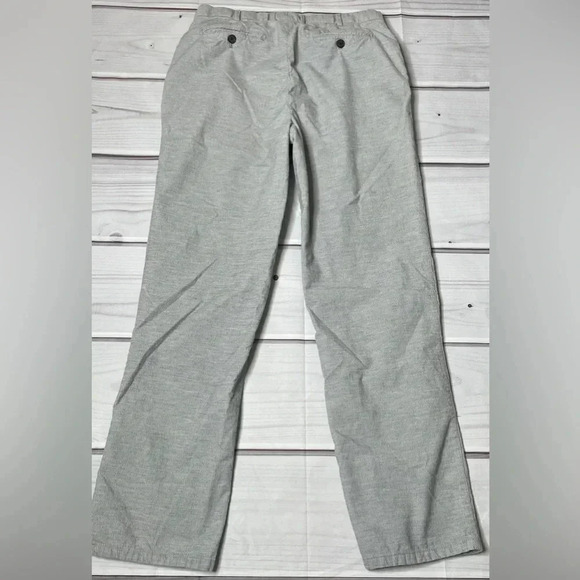Peter‎ Millar Pants Mens 34 Gray Chinos Corduroy Slim Straight Casual 34x31.5 - Picture 1 of 4